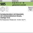 Reyher DIN 985 8 (<=M 5 = 6–8 ) galvanisch verzinkt Sechskantmuttern mit Klemmteil, mit nichtmetallischem Einsatz, nied. Form Produktbild img1 S