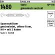 Reyher DIN 1480 Stahl SP-HH galvanisch verzinkt Spannschlösser geschmiedet, offene Form, mit 2 Haken Produktbild img1 S