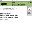 Reyher DIN 1480 Stahl SP-BS galvanisch verzinkt Spannschlösser geschmiedet, offene Form, mit 2 Battschraube Produktbild img1 S