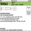 Reyher ISO 10642 08.8 galv. verz. 8 DiSP Senkschrauben mit Innensechskant Produktbild img1 S