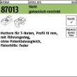 Artikel 87013 Stahl für Profil 10 galvanisch verzinkt Muttern für T-Nuten ohne Potentialausgl. mit Führungssteg und Feder Produktbild img1 S
