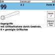 Reyher DIN 99 A 2 Form N Kegelgriffe mit Griffaufnahme durch Gewinde, geneigte Griffachse Produktbild img1 S