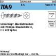 ISO 7049 A 4 Form C-H Linsenkopf-Blechschrauben mit Spitze, mit Phillips-Kreuzschlitz H Produktbild img1 S