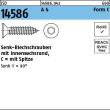 Reyher ISO 14586 A 4 Form C- ISR Senk-Blechschrauben, mit Spitze, mit Innensechsrund Produktbild img1 S