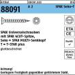 Reyher Artikel 88091 A 2 SPAX Seko-T SPAX Universalschrauben mit Spitze, SPAX MULTI-Senkkopf, T-STAR Produktbild img1 S