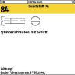 Reyher DIN 84 Kunststoff PA Zylinderschrauben mit Schlitz Produktbild img1 S