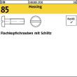 Reyher DIN 85 Messing Flachkopfschrauben mit Schlitz Produktbild img1 S
