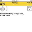 Reyher DIN 439 Messing Form B Sechskantmuttern, niedrige Form, mit Fasen Produktbild img1 S