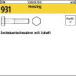 Reyher DIN 931 Messing Sechskantschrauben mit Schaft Produktbild img1 S