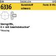 DIN 6336 Kunstst. schwarz K 32 M 6 Gewindebuchse Messing KU-MS VE=S Produktbild img1 S