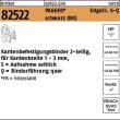 Reyher Artikel 82522 PA66HS EdgeCl. S-Q schwarz Kantenbefestigungsbinder 2-teilig, für Kantenbreite 1-3mm, Aufn. seitlich-quer Produktbild img1 S