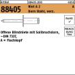 Reyher Artikel 88405 Niet A 2 A Dorn Stahl, verz. Offene Blindniete mit Sollbruchdorn, ~DIN 7337, A = Flachkopf Produktbild img1 S