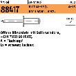 ART 88417 Blindniete 4 x 8 Alu Lack. schwarz/St. verzinkt VE=S Produktbild img1 S