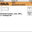 Reyher Artikel 88424 Stahl S galvanisch verzinkt Blindniet-Muttern, rund, offen, Senkkopf 90° Produktbild img1 S