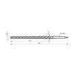 Maschinen-Kegelreibahle mit 45° linksdrall B95412.0 Produktbild img3 S
