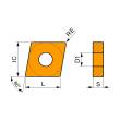 Drehwendeschneidplatte - Negativ CNMM 160612E-OR:T8430 Produktbild img2 S