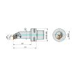 Dormer Pramet Klemmhalter mit Polygonkupplung ISO D - Intern C4-DTFNR-17090-16 Produktbild img4 S