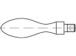 Reyher DIN 98 Stahl Form E Drehbare Ballengriffe mit Gewindezapfen, mit Innensechskant Produktbild img2 S