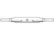 Reyher DIN 1478 Stahl SP-AE galvanisch verzinkt Spannschlösser aus Stahlrohr, geschlossene Form, mit 2 Anschweißenden Produktbild img2 S