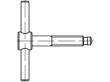 Reyher DIN 6304 5.8 Form E brüniert Knebelschrauben mit festem Knebel, ohne Druckstück Produktbild img2 S