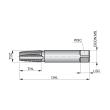 HSS Gerade genuteter Handgewindebohrer, Rc(BSPT), ISO Standard E550 Produktbild img3 S