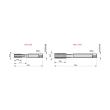 Gerade genuteter HSS Handgewindebohrer, UN, ISO Standard E5705/8X24NO3 Produktbild img3 S