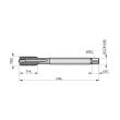 MF  Maschinen-Gewindebohrer, Geradegenutet mit Schälanschnitt EP10M5X.5 Produktbild img3 S