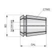 ER Gewindebohrer Spannzangen ER40.T.110.090 Produktbild img2 S