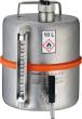 asecos Sicherheitstandgefäß, matter Edelstahl 1.4571, Inhalt 10,00Liter, Maße 260x260x350 mm Produktbild img1 S