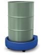 asecos Fassroller, PE Blau, Maße 720x800x225 mm Produktbild img1 S