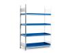 asecos Gefahrstoffregal (Anbauregal) RWW 1344, verzinkter Stahl, Maße 1312x437x2000 mm Produktbild img1 S