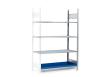 asecos Gefahrstoffregal (Anbauregal) REG 1364, verzinkter Stahl, Maße 1312x637x2000 mm Produktbild img1 S