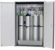 asecos Druckgasflaschenschrank G90.205.140 in Lichtgrau, Flügeltüren, 1x Komfortinneneinrichtung Druckgasflaschen (Stahlblech) Produktbild