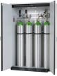 asecos Druckgasflaschenschrank G30.205.140 in Lichtgrau, Flügeltüren, 1x Standardinneneinrichtung Druckgasflaschen (Stahlblech) Produktbild