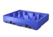 asecos Auffangwanne, PE Blau, für 4 x 200-L-Fass, Maße 1720x1300x350 mm Produktbild img1 S