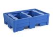 asecos Auffangwanne, PE Blau, für 2 x 200-L-Fass, Maße 1330x930x385 mm Produktbild img1 S