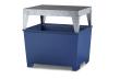 asecos KTC/IBC-Station mit Abfüllbock, pulverbeschichteter Stahl Blau, für 1 x 1000-L-IBC, Maße 1300x1120x1493 mm Produktbild img1 S