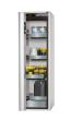 asecos Sicherheitsschrank S90.196.060.075.FDAO in Lichtgrau, automatische Falttür, 3x Auszugswanne (Edelstahl) Produktbild