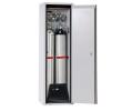 asecos Druckgasflaschenschrank G90.205.060.2F.R in Lichtgrau, Flügeltür, 1x Standardinneneinrichtung Druckgasflaschen (Stahlblech) Produktbild