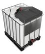 asecos IBC-Trichter, PE Grau, Inhalt 15,00Liter, Maße 790x730x175 mm Produktbild img1 S