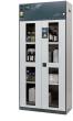asecos Umluftfilterschrank CX.229.105.WDFW in Anthrazitgrau, Flügeltüren in Lichtgrau, 3x Fachboden und Lochblech (Stahlblech) Produktbild