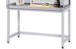 asecos Untergestell für sitzende Tätigkeiten für Gefahrstoffarbeitsplatz Lichtgrau RAL 7035, Maße 1800x600x685 mm Produktbild img1 S