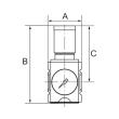 RIEGLER Druckregler »FUTURA«, inkl. Manometer, BG 1, G 3/8, 0,5 - 16 bar Produktbild img2 S
