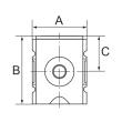 RIEGLER Verteiler »FUTURA«, BG 2, G 3/8, Abgänge 2xG 3/8, 1x G 1/4, G 1/2 Produktbild img2 S