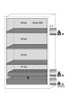 Umluftfilterschrank FX90.229.120.WDAC in Anthrazitgrau, Flügeltüren in Lichtgrau, 3x Fachboden und Lochblech (Edelstahl) Produktbild img2 S