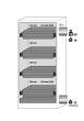 Sicherheitsschrank Q-CLASSIC-30 WDR BxTxH(mm) 864x620x1947 Produktbild img2 S
