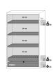 asecos Sicherheitsschrank S90.196.120.FDAO in Lichtgrau, automatische Falttüren, 3x Fachboden und Lochblech (Stahlblech) Produktbild img3 S