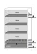 asecos Sicherheitsschrank S90.196.120.FDAO in Lichtgrau, automatische Falttüren, 3x Fachboden und Lochblech (Edelstahl) Produktbild img3 S