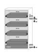 asecos Sicherheitsschrank S90.196.120.FDAO in Lichtgrau, automatische Falttüren, 4x Auszugswanne (Edelstahl) Produktbild img2 S
