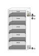 asecos Sicherheitsschrank S90.196.090.WDAS in Lichtgrau, 4x Wannenboden (Polypropylen) Produktbild img3 S